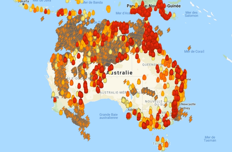 Les feux en Australie