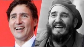 Justin Trudeau et Fidel Castro - 01