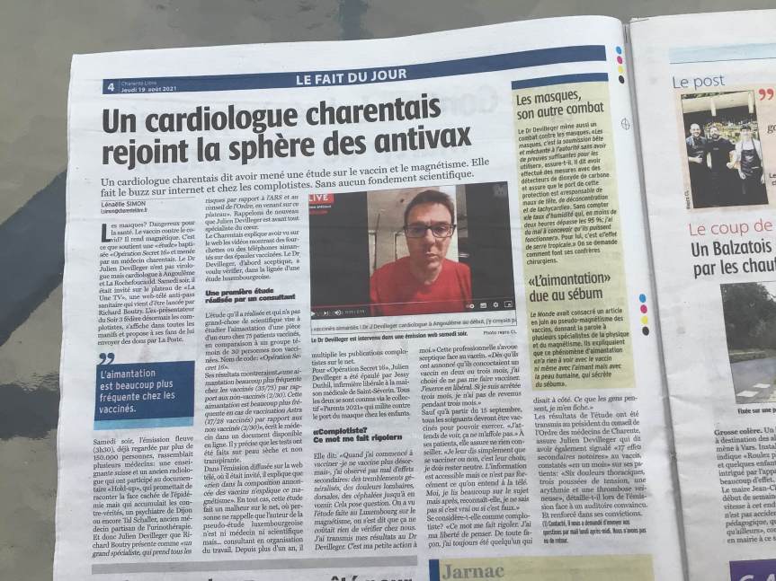 Charente Libre, Simon Lénaëlle, 19 août 2021