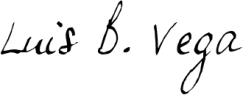 Luis B. Vega (signature)