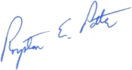 Ltc Royston Potter (signature)